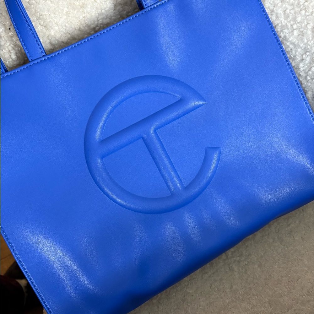 Telfar tote. Royal blue.